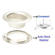 Self Piercing Eyelet-Grommet & Auto Neck Washer Made Of Brass