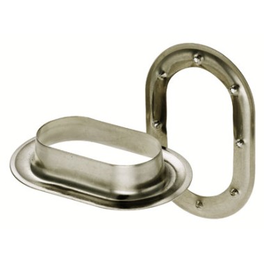 Oval Eyelets Made of Brass Color Nickel