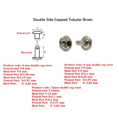 Double Cap Rivets